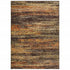 2' X 8' Gold And Slate Abstract Runner Rug